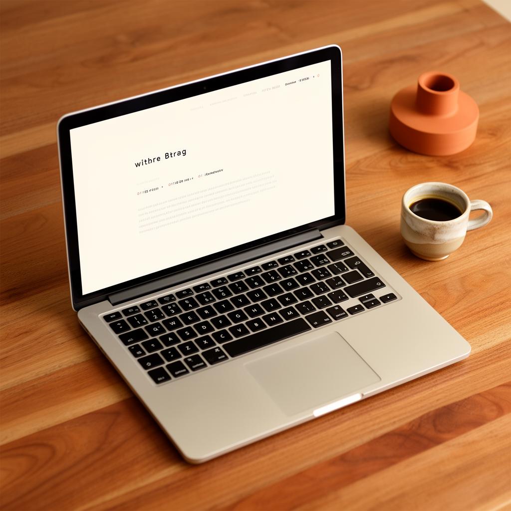Workspace com laptop